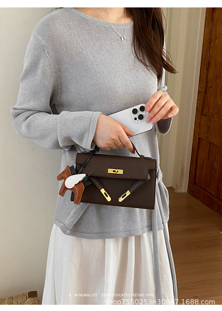 Aria Structured Top-Handle Crossbody Bag