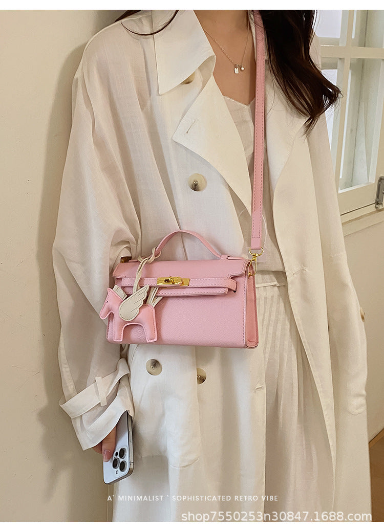 Aria Structured Top-Handle Crossbody Bag