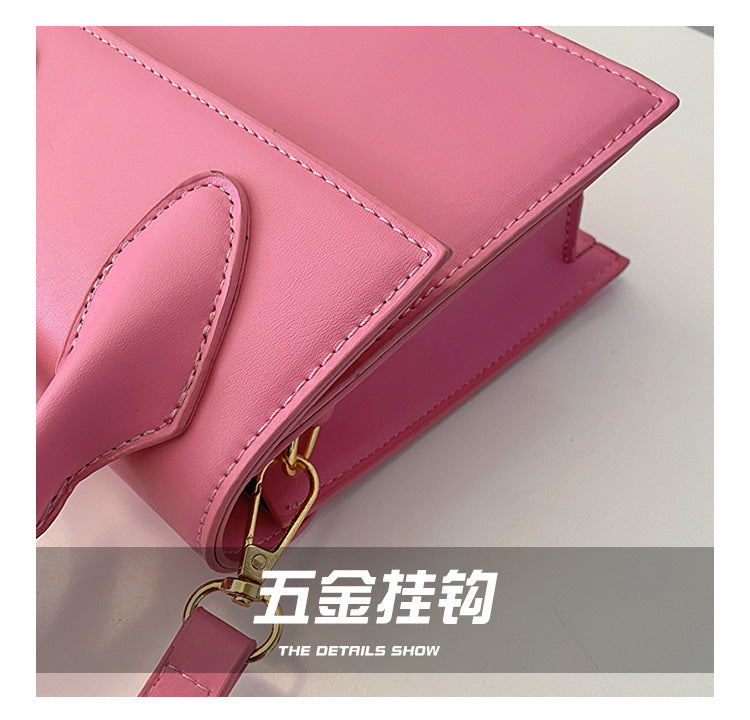 Architectural Top-Handle Flap Bag
