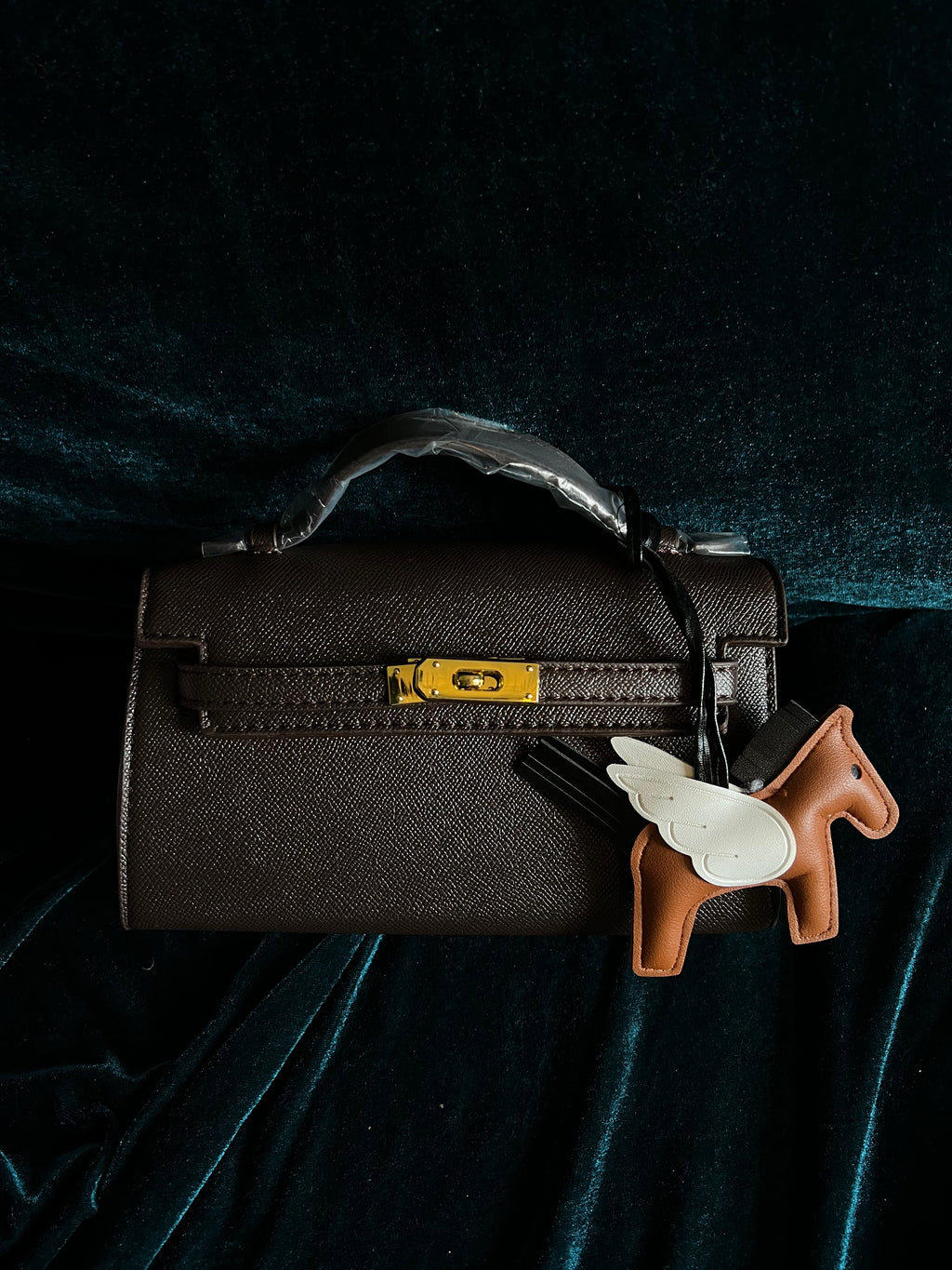 Aria Structured Top-Handle Crossbody Bag