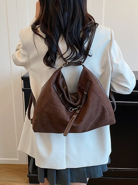 Vintage Slouchy Suede Hobo Bag | Soft Large Capacity Shoulder Tote