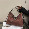 Vintage Slouchy Suede Hobo Bag | Soft Large Capacity Shoulder Tote