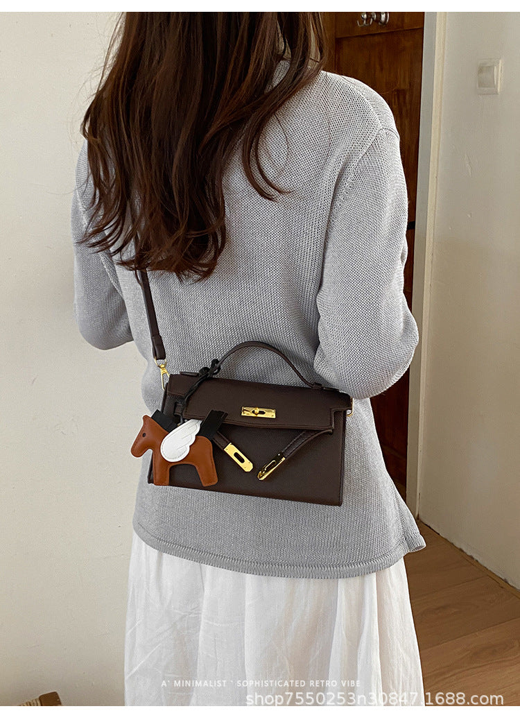 Aria Structured Top-Handle Crossbody Bag