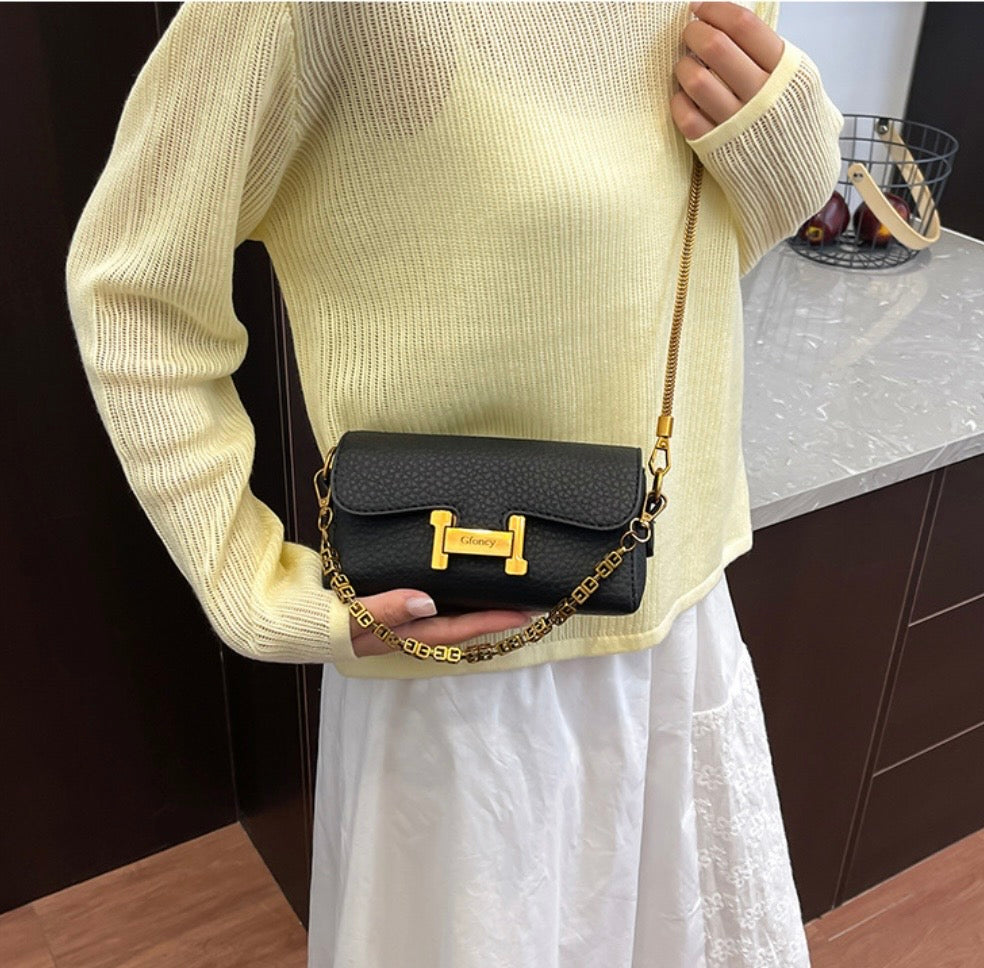 The Gfoncy Textured Geometric Shoulder Bag