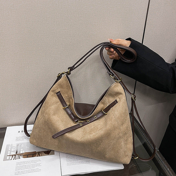 Vintage Slouchy Suede Hobo Bag | Soft Large Capacity Shoulder Tote