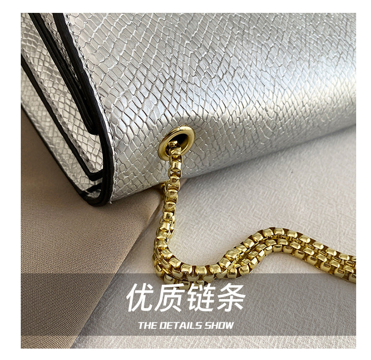 Luxury Serpenti Snake-Head Leather Flap Chain Bag