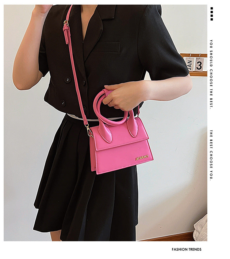 Architectural Top-Handle Flap Bag
